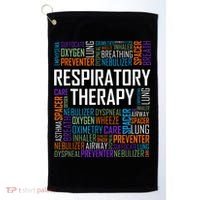 Respiratory Therapist Words Therapy Care Week Golf Towel thumb 0