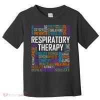 Respiratory Therapist Words Therapy Care Week Toddler T-Shirt thumb 0