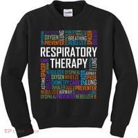 Respiratory Therapist Words Therapy Care Week Kids Sweatshirt thumb 0