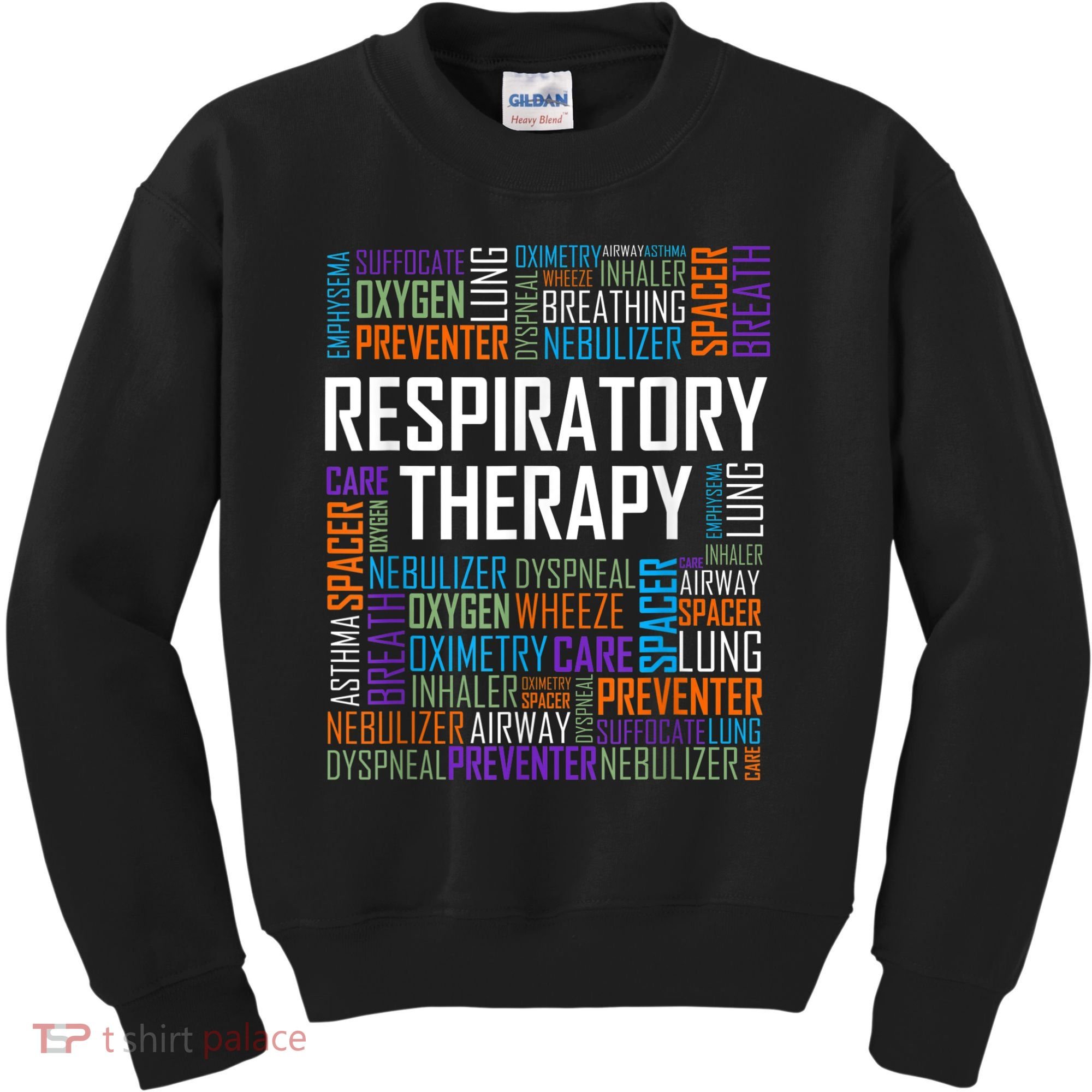 Respiratory Therapist Words Therapy Care Week Kids Sweatshirt