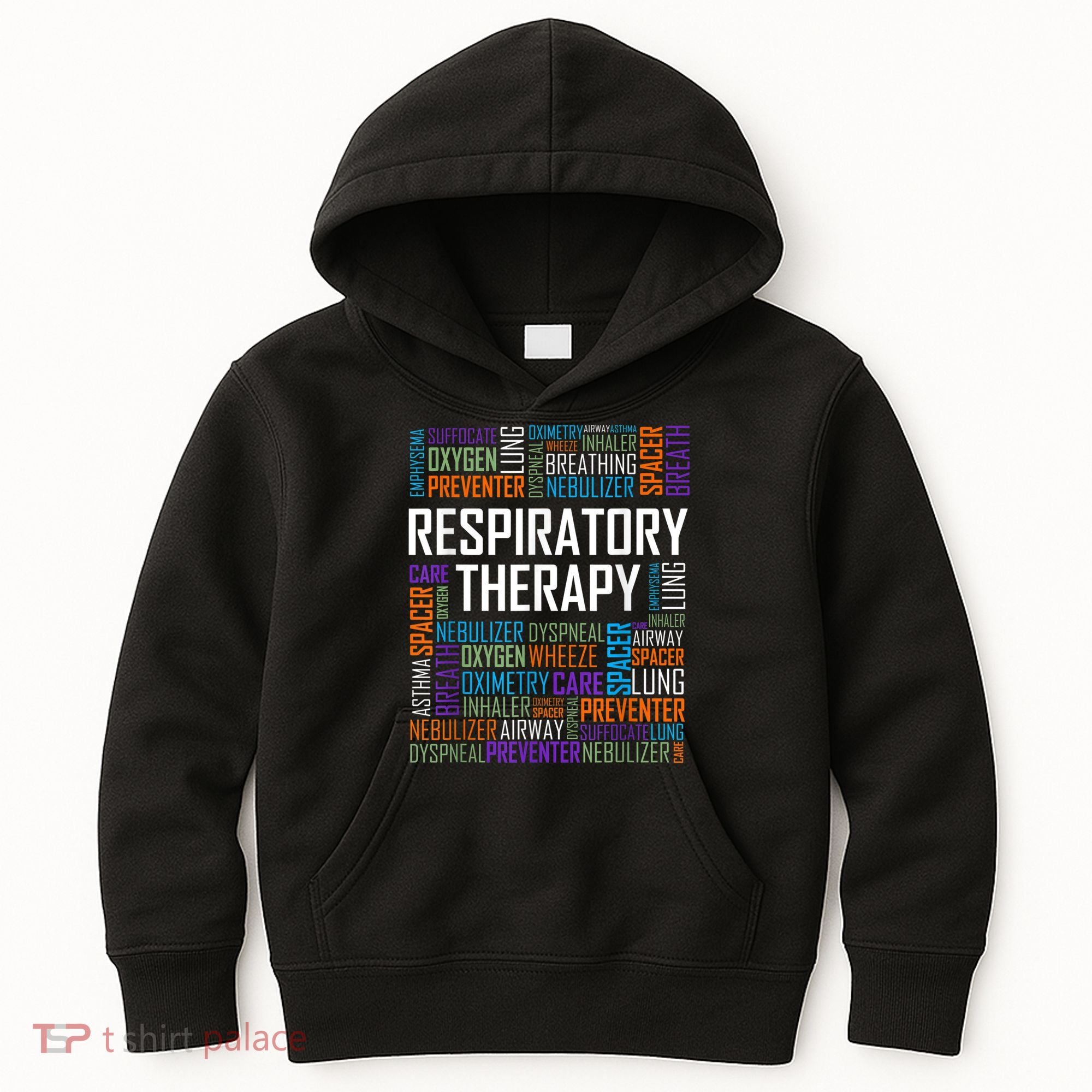 Respiratory Therapist Words Therapy Care Week Kids Hoodie