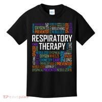Respiratory Therapist Words Therapy Care Week Kids T-Shirt thumb 0