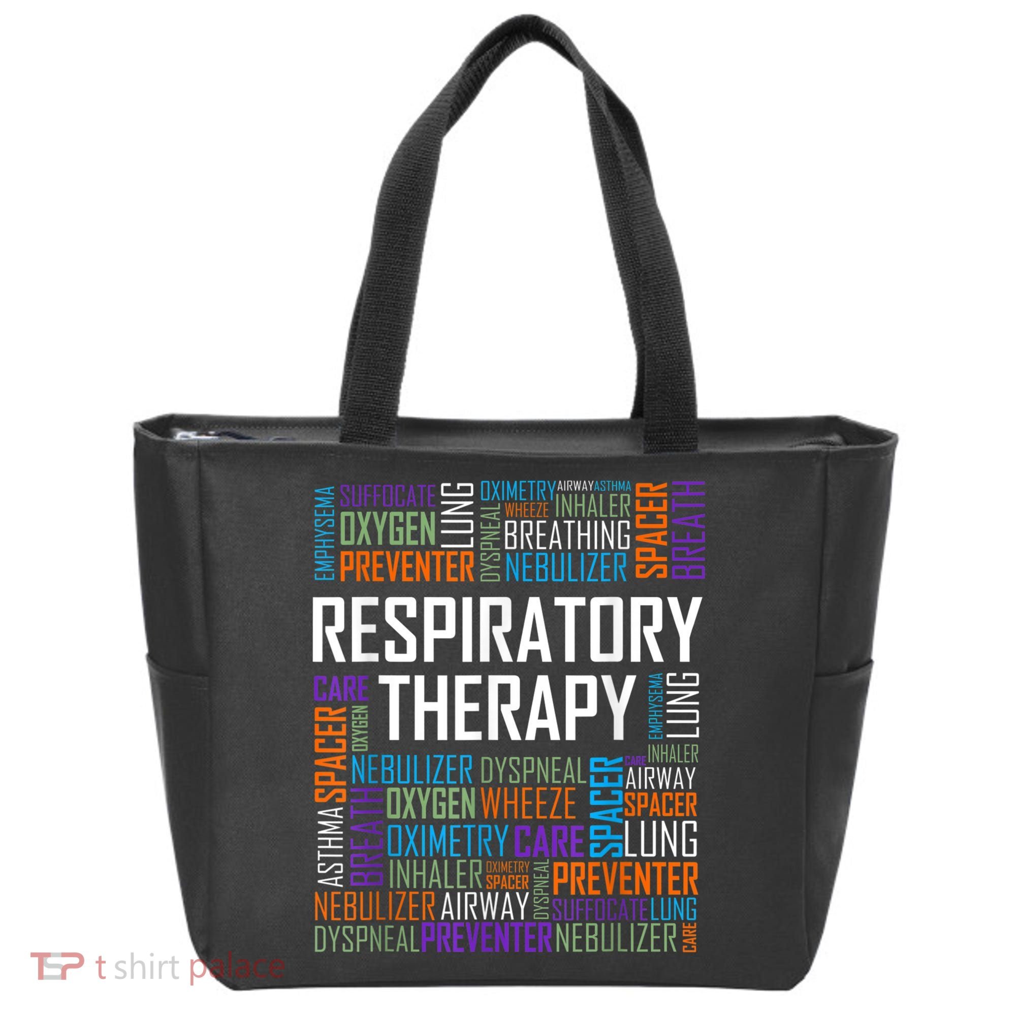 Respiratory Therapist Words Therapy Care Week Tote Bag