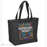 Respiratory Therapist Words Therapy Care Week Tote Bag thumb 2