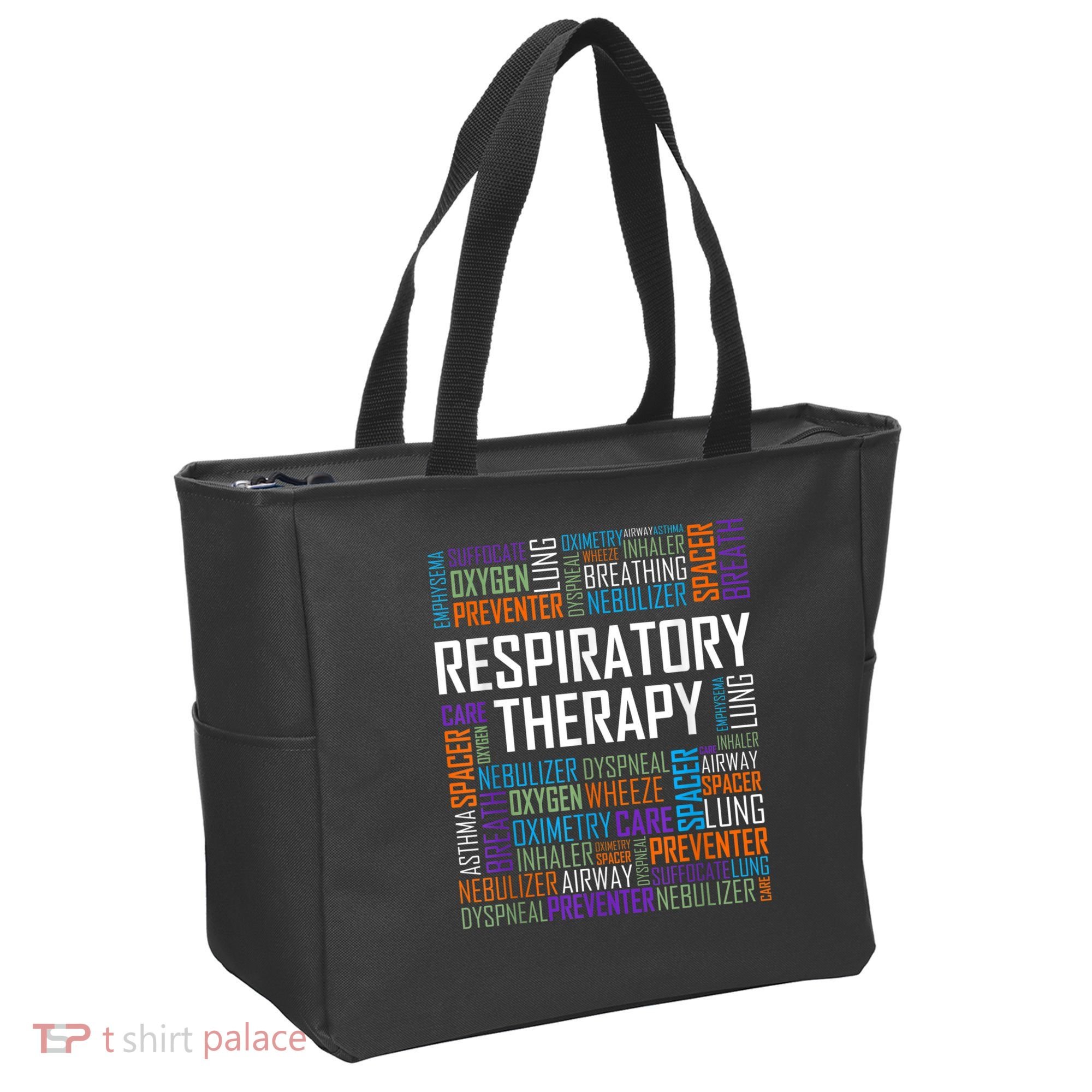 Respiratory Therapist Words Therapy Care Week Tote Bag