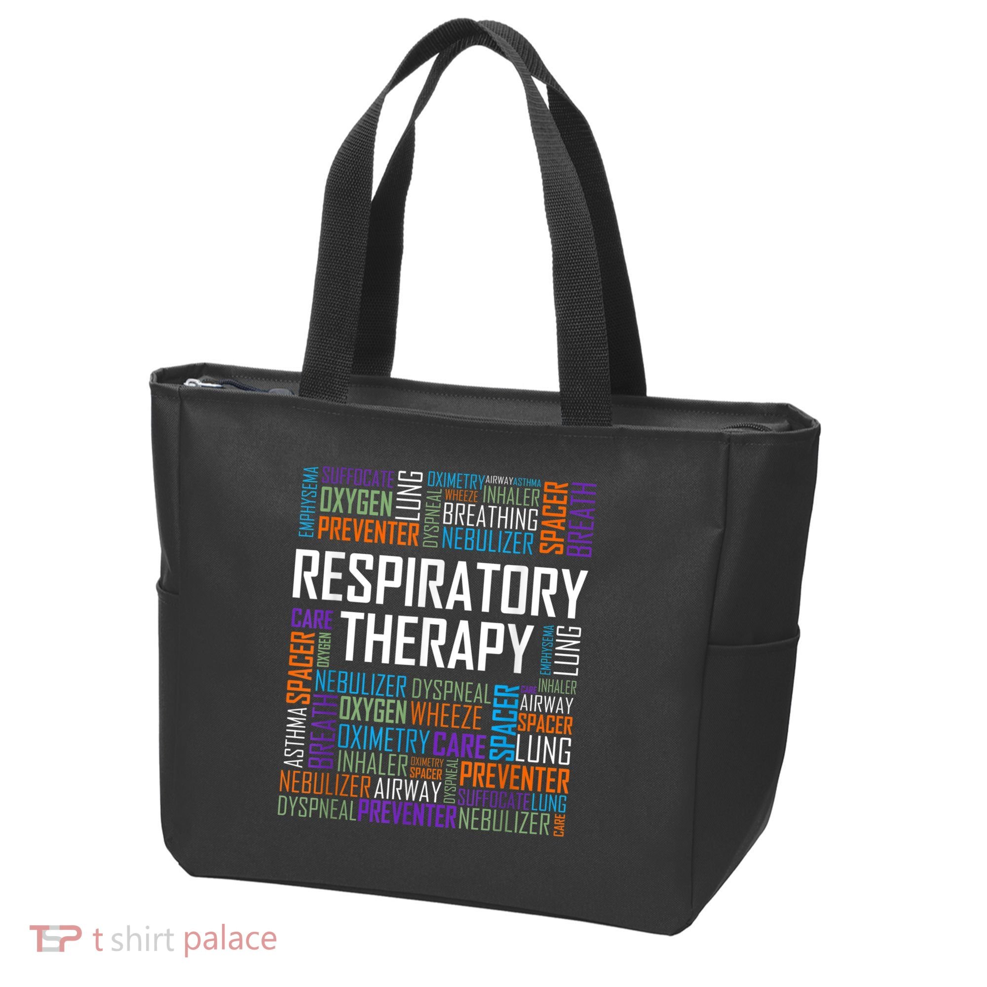 Respiratory Therapist Words Therapy Care Week Tote Bag