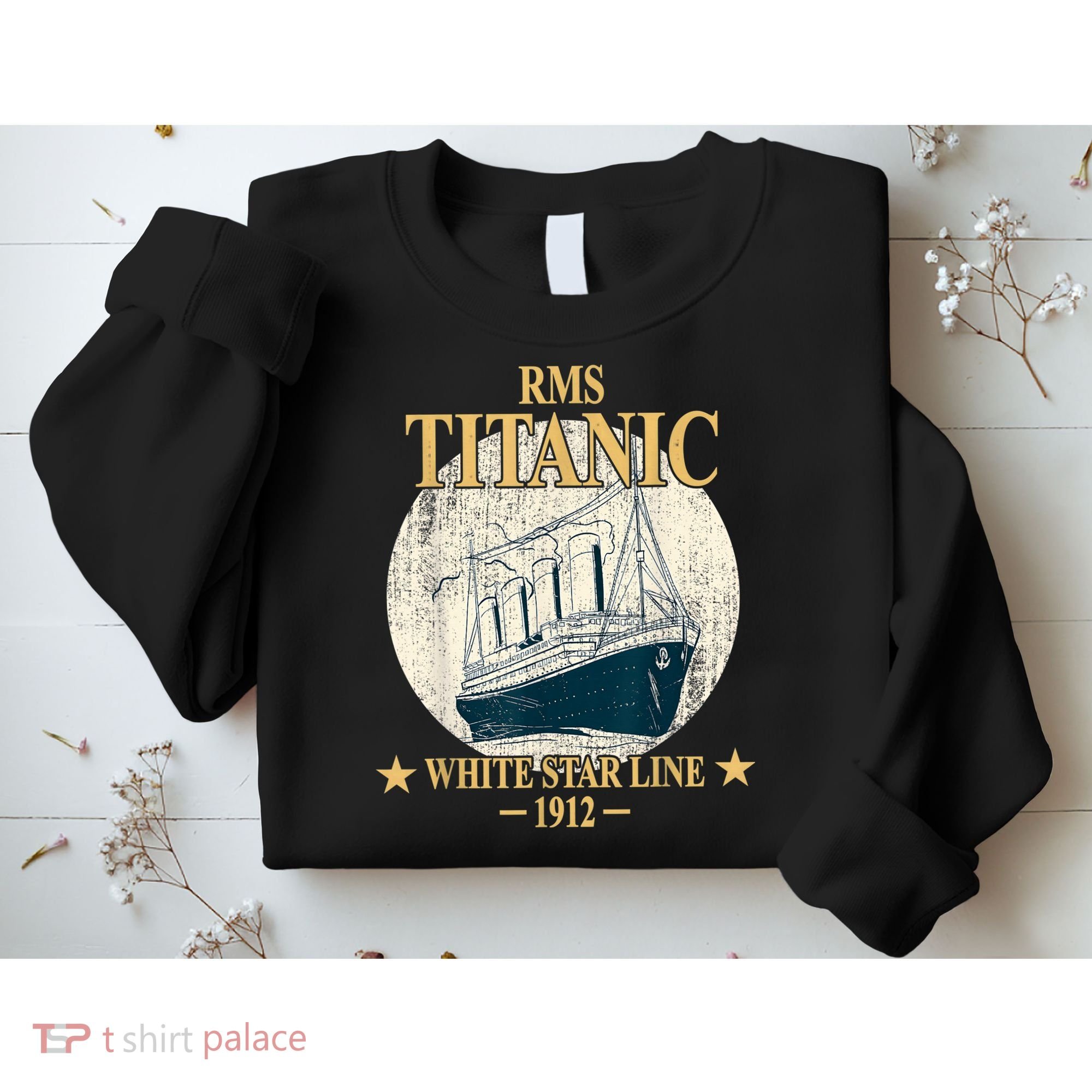 RMS TITANIC White Star Line Cruise Ship 1912 boy girl kid Sweatshirt