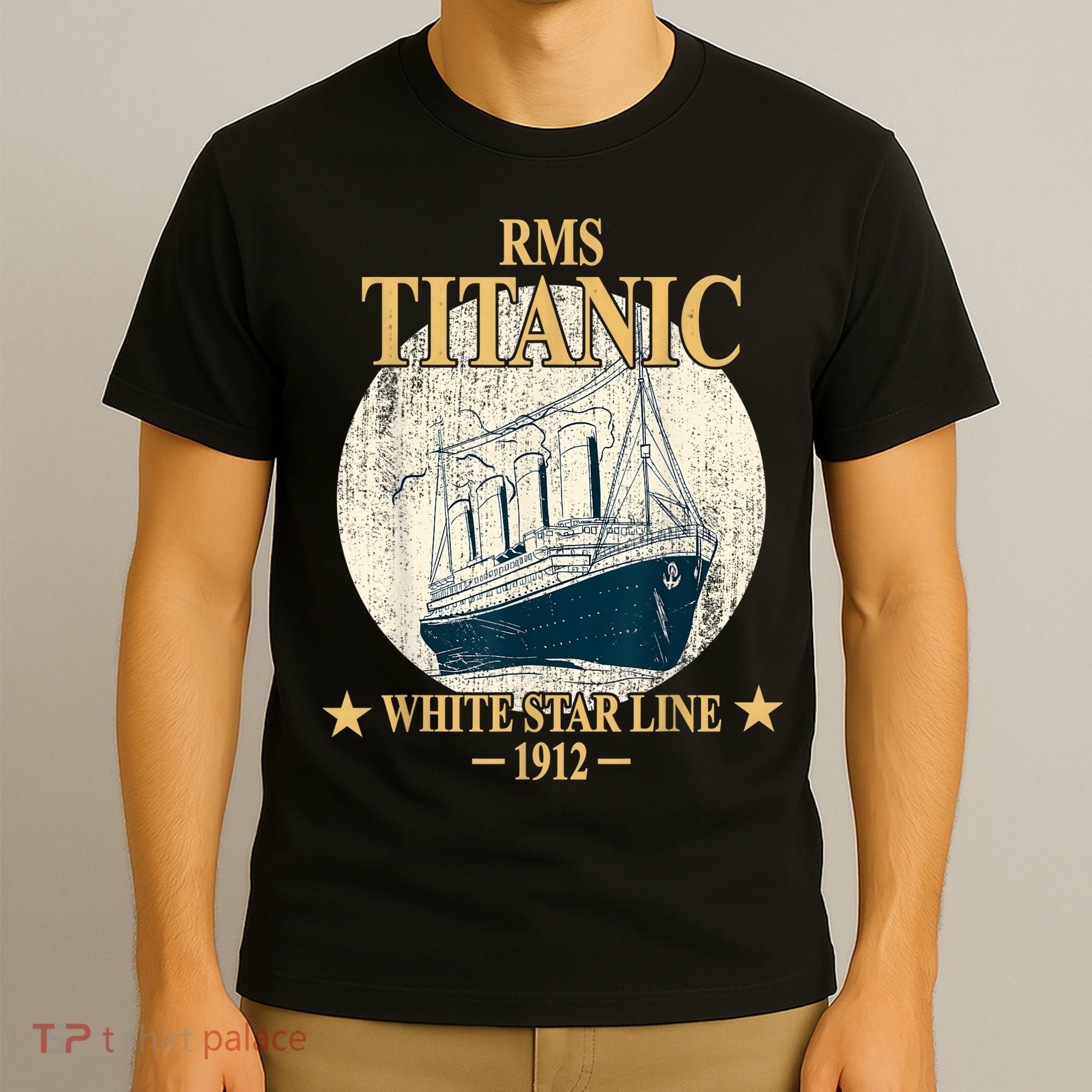 RMS TITANIC White Star Line Cruise Ship 1912 boy girl kid T-Shirt