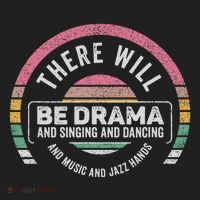 Retro There Will Be Drama Theater Theatre Musical Actor Gift Golf Towel thumb 3