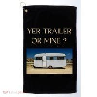Redneck Trailer White Trash Party Attire Hillbilly Costume Gift Golf Towel thumb 0