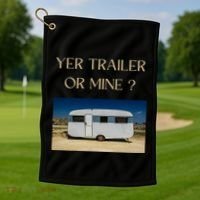 Redneck Trailer White Trash Party Attire Hillbilly Costume Gift Golf Towel thumb 1