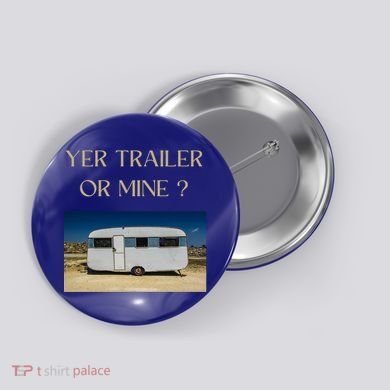 Redneck Trailer White Trash Party Attire Hillbilly Costume Gift Button