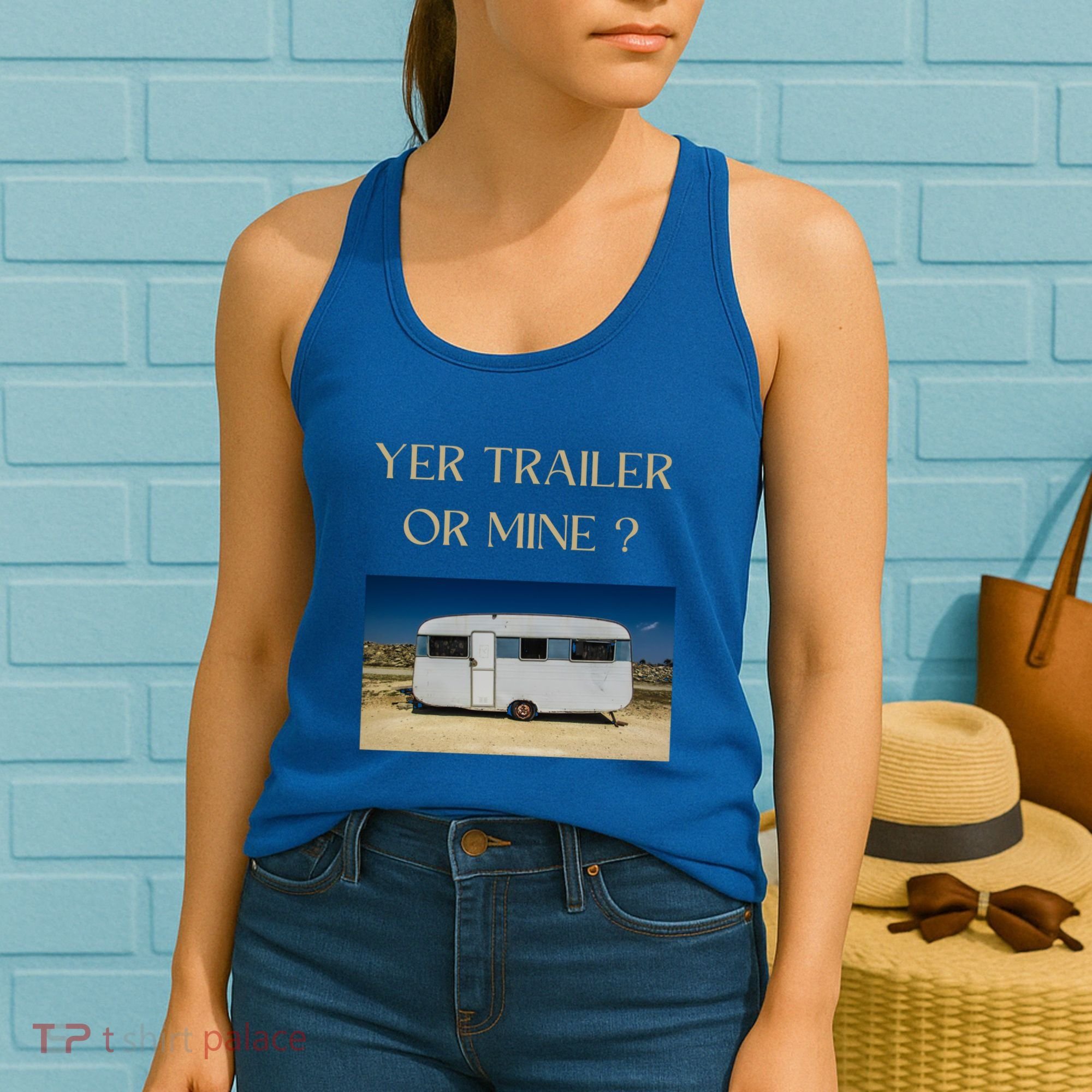 Redneck Trailer White Trash Party Attire Hillbilly Costume Gift Women's Tank Top