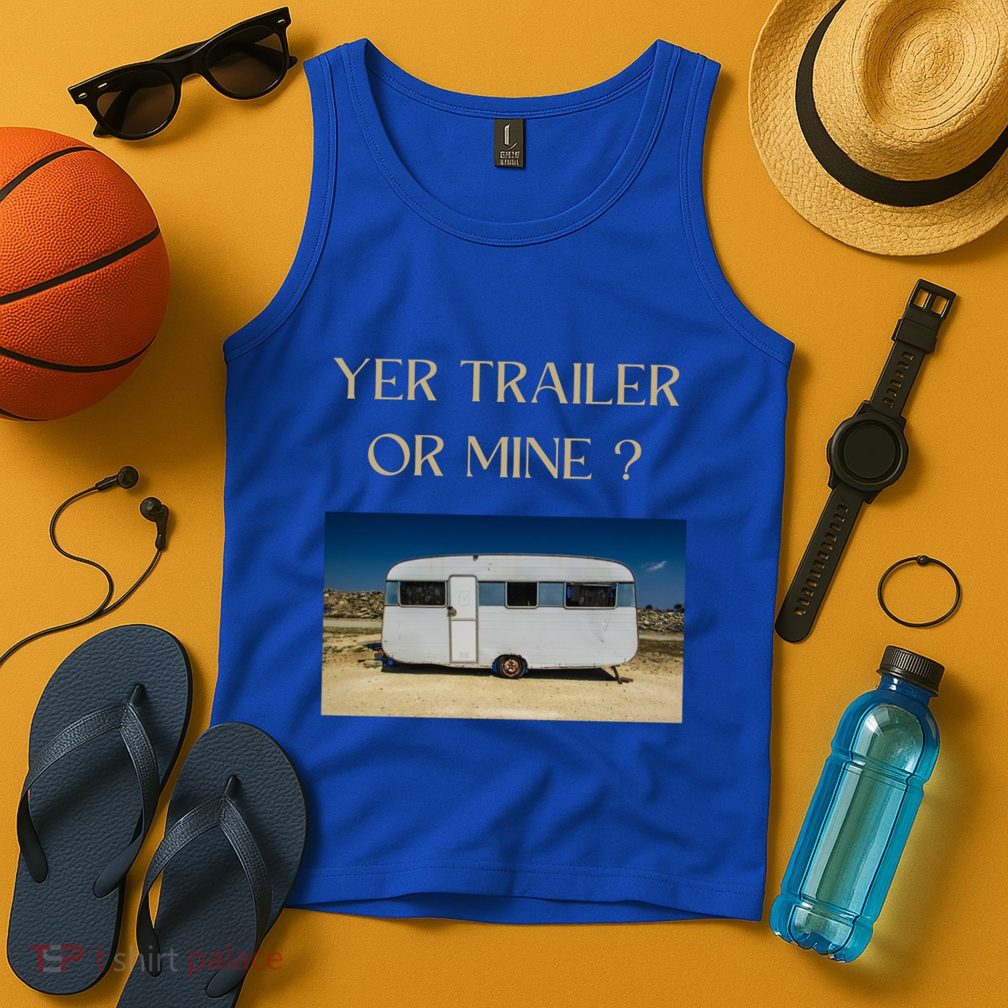 Redneck Trailer White Trash Party Attire Hillbilly Costume Gift Tank Top