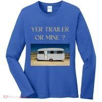 Redneck Trailer White Trash Party Attire Hillbilly Costume Gift Women's Long Sleeve Shirt thumb 0