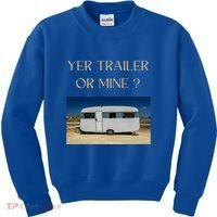 Redneck Trailer White Trash Party Attire Hillbilly Costume Gift Kids Sweatshirt thumb 0
