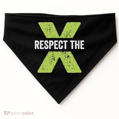 Respect The X Pickleball Funny Pickleball Gift USA-Made Doggie Bandana