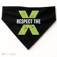 Respect The X Pickleball Funny Pickleball Gift USA-Made Doggie Bandana thumb 0