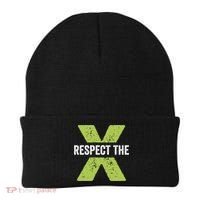 Respect The X Pickleball Funny Pickleball Gift Beanie thumb 0