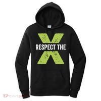 Respect The X Pickleball Funny Pickleball Gift Women's Hoodie thumb 0