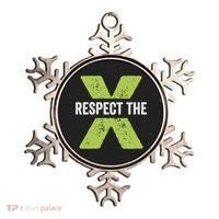Respect The X Pickleball Funny Pickleball Gift Ornament thumb 0
