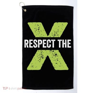 Respect The X Pickleball Funny Pickleball Gift Golf Towel