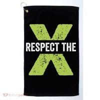 Respect The X Pickleball Funny Pickleball Gift Golf Towel thumb 0