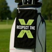 Respect The X Pickleball Funny Pickleball Gift Golf Towel thumb 2