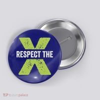 Respect The X Pickleball Funny Pickleball Gift Button thumb 0