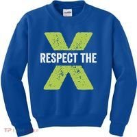 Respect The X Pickleball Funny Pickleball Gift Kids Sweatshirt thumb 0
