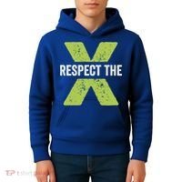 Respect The X Pickleball Funny Pickleball Gift Kids Hoodie thumb 4