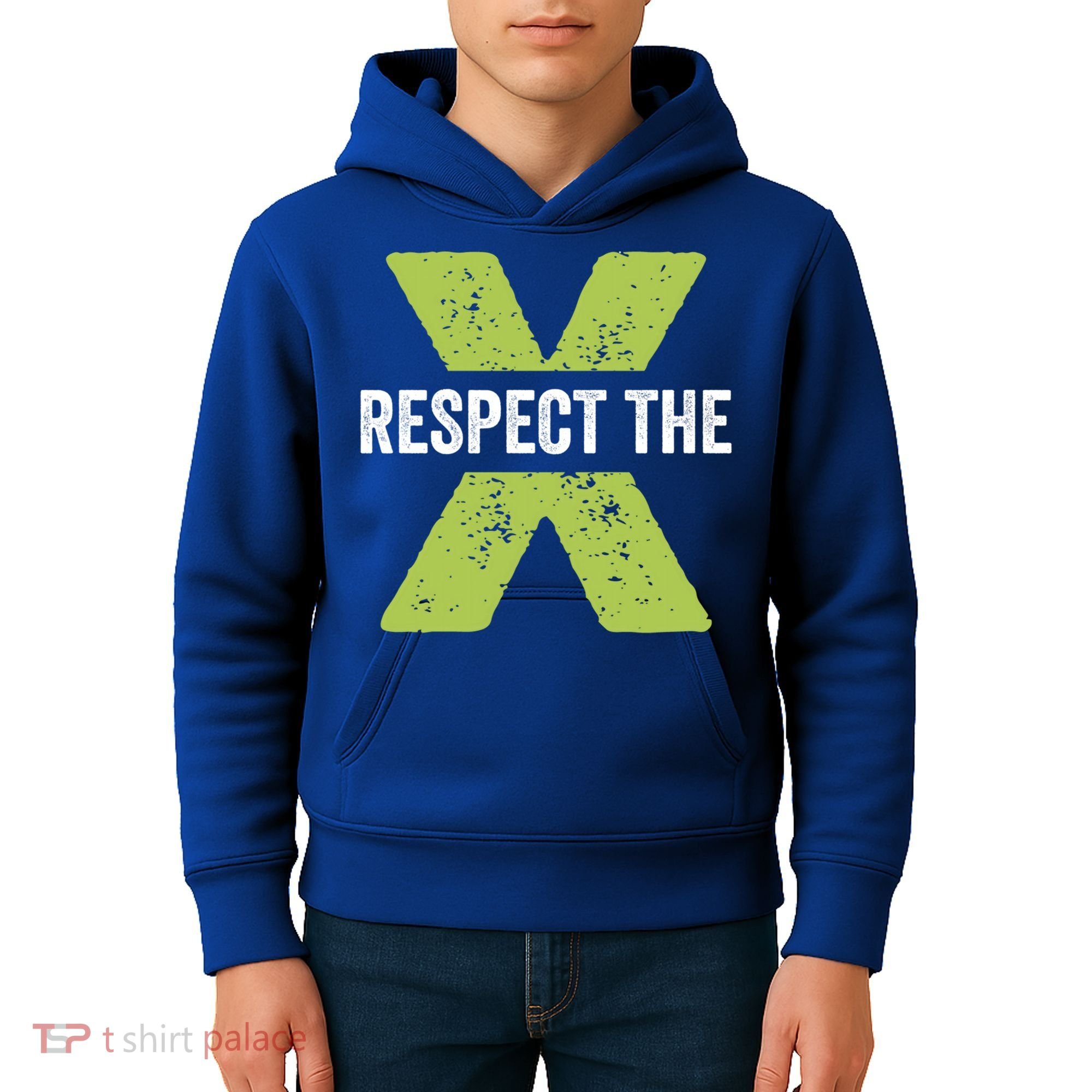 Respect The X Pickleball Funny Pickleball Gift Kids Hoodie