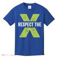 Respect The X Pickleball Funny Pickleball Gift Kids T-Shirt thumb 0