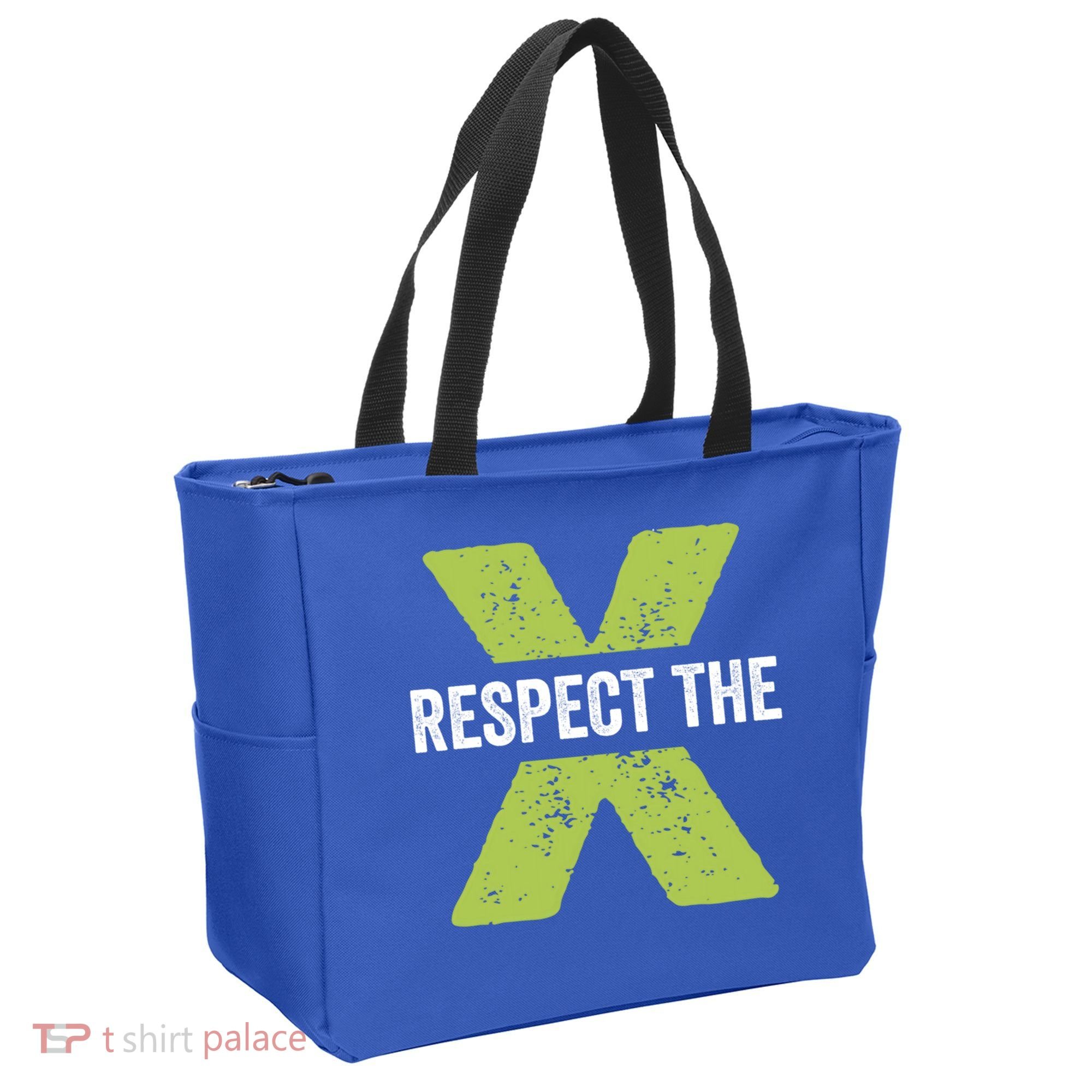 Respect The X Pickleball Funny Pickleball Gift Tote Bag