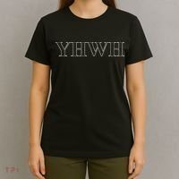 Roman Text Yhwh Yahweh Outline Christian Love Jesus T-Shirt thumb 4