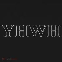 Roman Text Yhwh Yahweh Outline Christian Love Jesus Women's Hoodie thumb 2