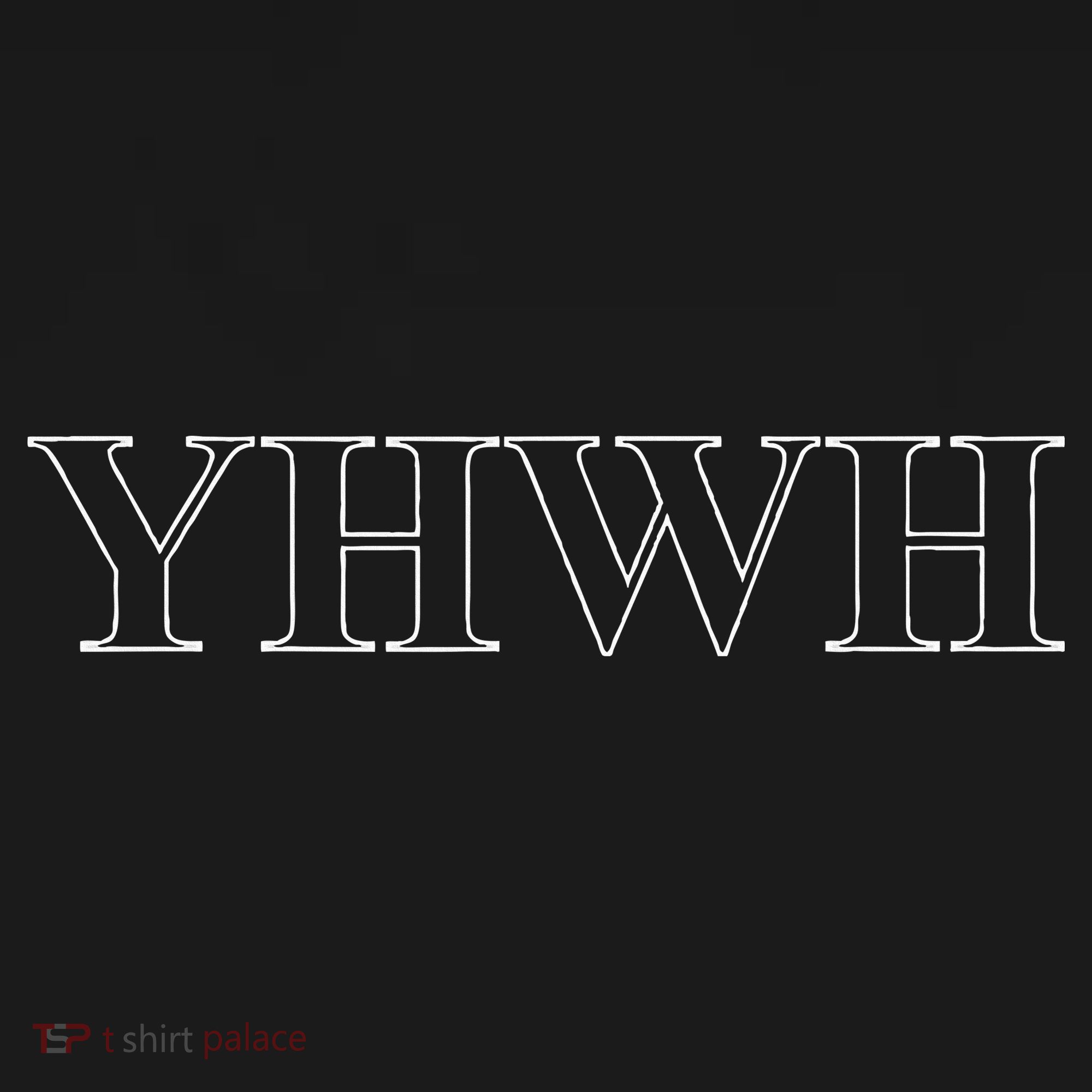 Roman Text Yhwh Yahweh Outline Christian Love Jesus Women's Tank Top