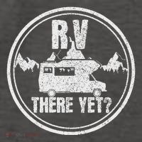 Rv There Yet Road Trip Camping Funny Camper Gift Vector Backpack thumb 2