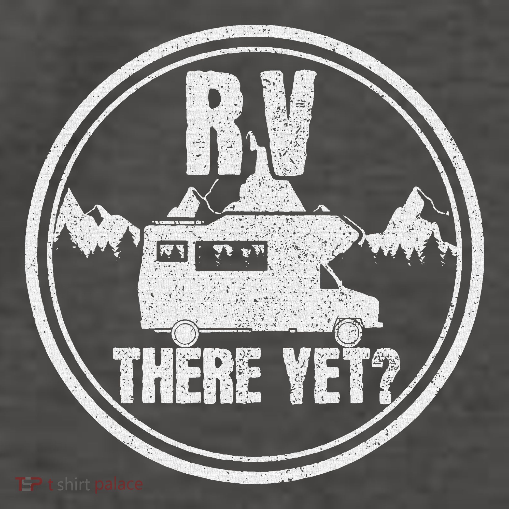 Rv There Yet Road Trip Camping Funny Camper Gift Vector Backpack