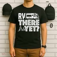 RV There Yet Happy Glamper Camping T-Shirt thumb 6
