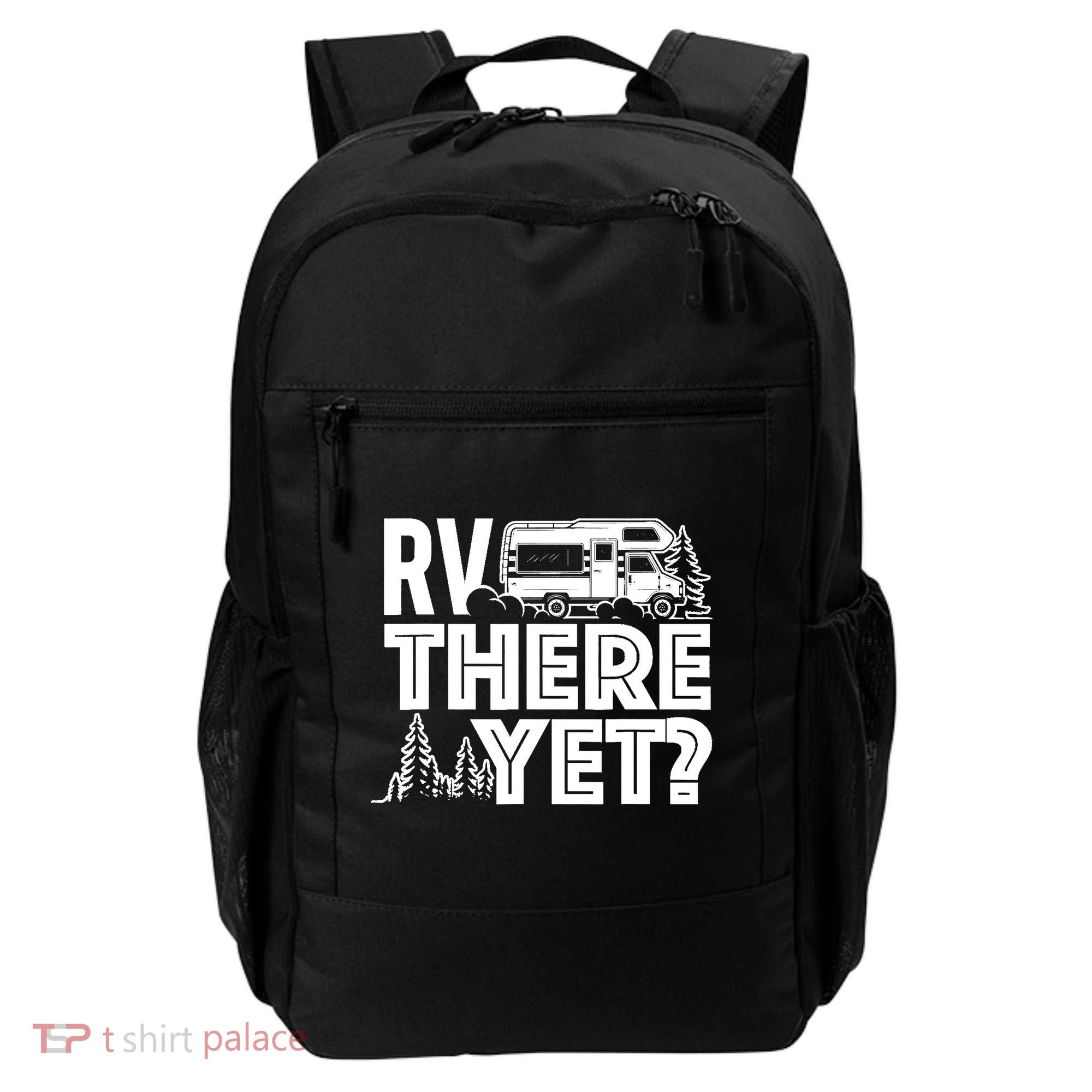 RV There Yet Happy Glamper Camping Backpack