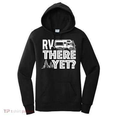 RV There Yet Happy Glamper Camping Women's Hoodie