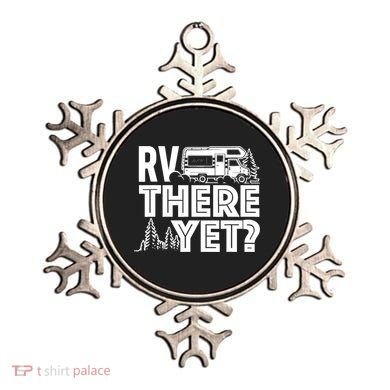 RV There Yet Happy Glamper Camping Ornament
