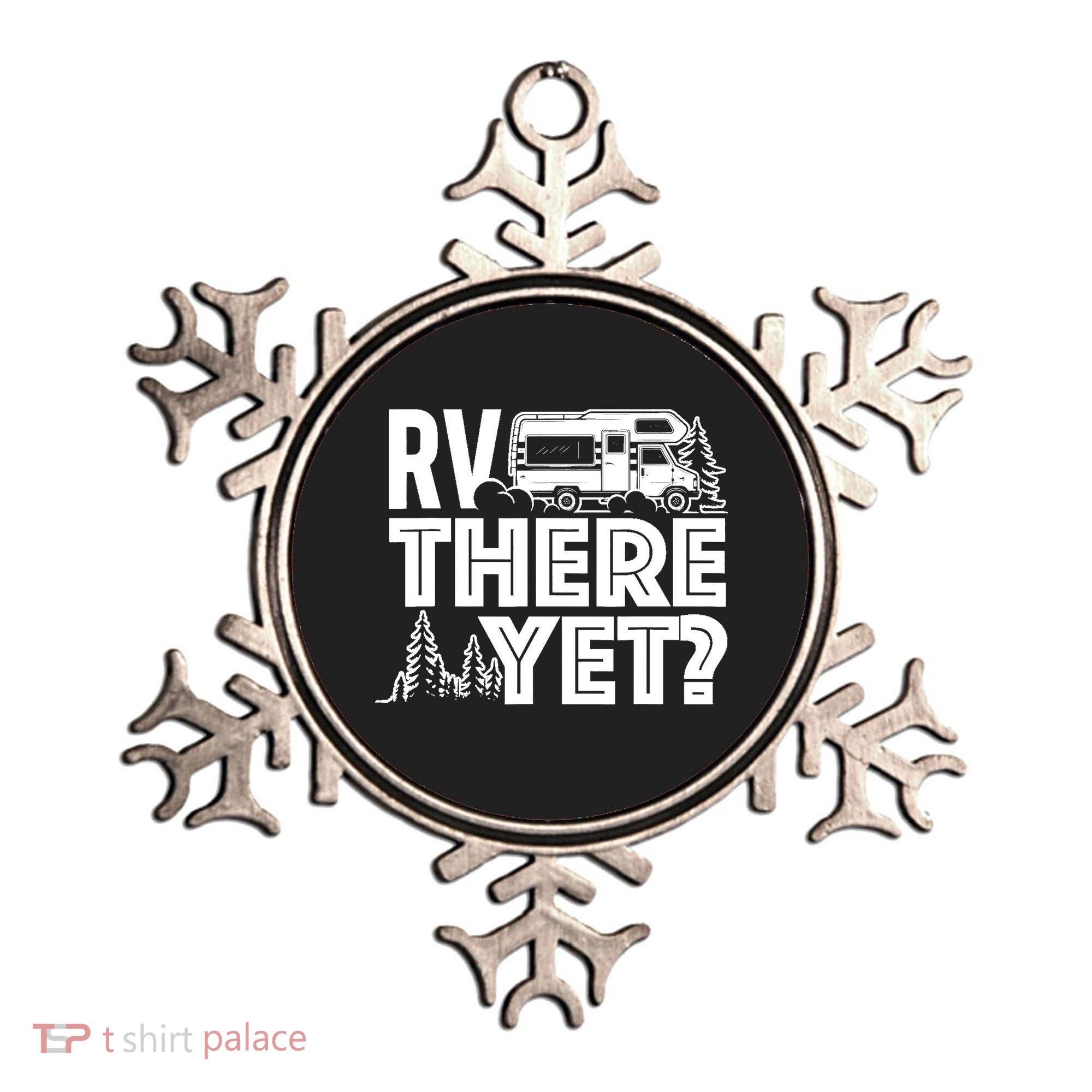 RV There Yet Happy Glamper Camping Ornament