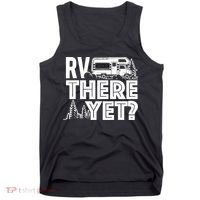 RV There Yet Happy Glamper Camping Tank Top thumb 0