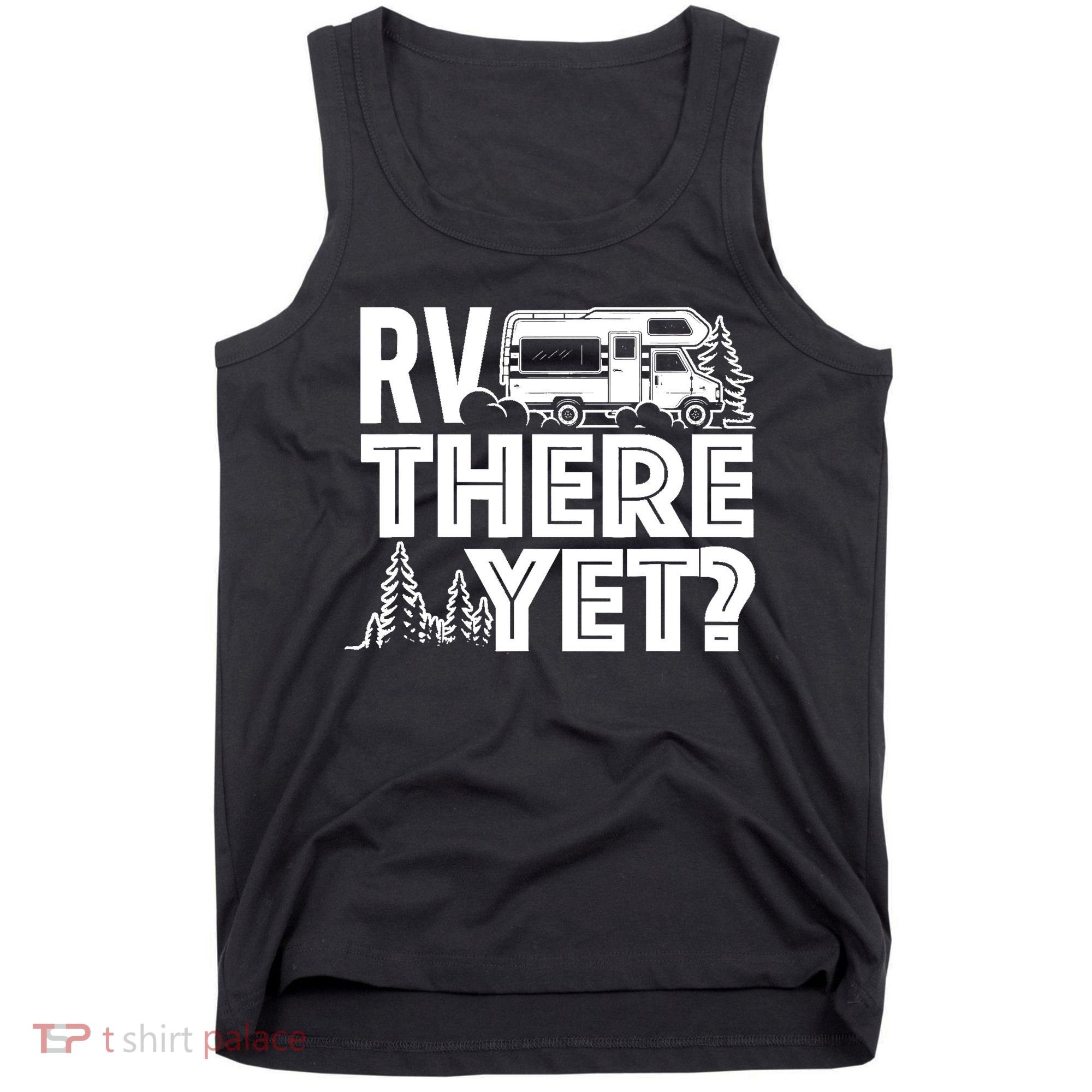 RV There Yet Happy Glamper Camping Tank Top