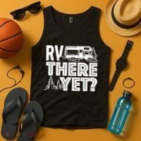 RV There Yet Happy Glamper Camping Tank Top thumb 4