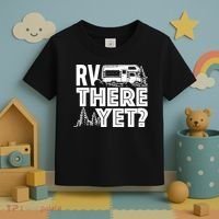 RV There Yet Happy Glamper Camping Toddler T-Shirt thumb 3