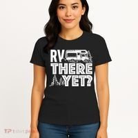 RV There Yet Happy Glamper Camping Women's T-Shirt thumb 4
