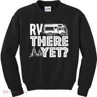 RV There Yet Happy Glamper Camping Kids Sweatshirt thumb 0